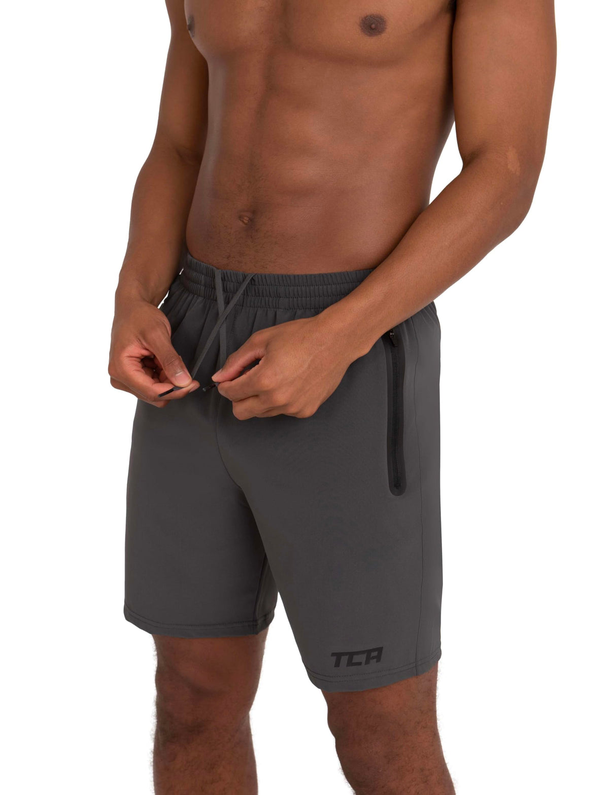 TCA Elite Tech Mens Running Shorts with Zip Pockets, Gym Shorts Men Training Sports Short with Phone Pocket
