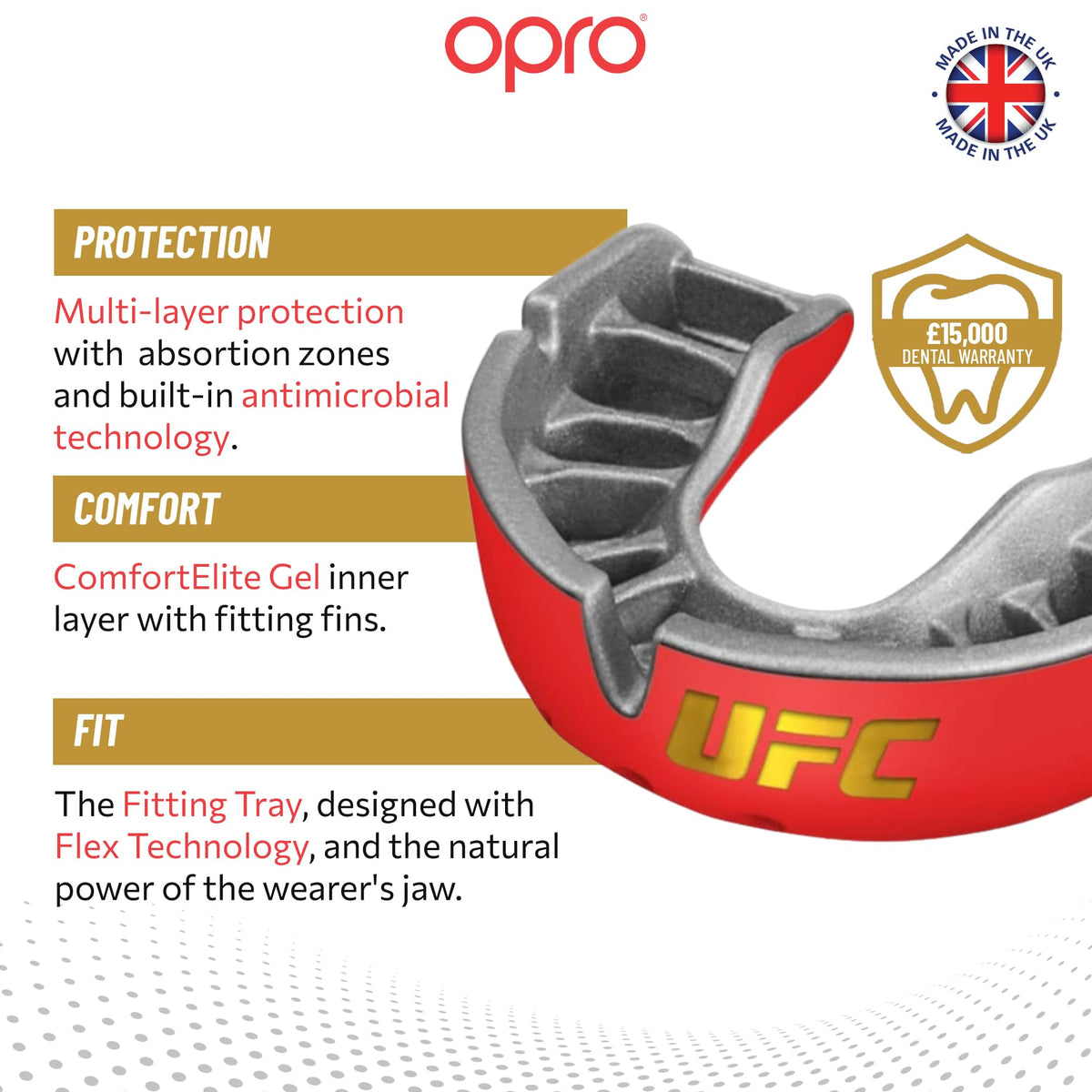 OPRO Gold Level Sports Mouthguard, Premium Fit Adult & Kids