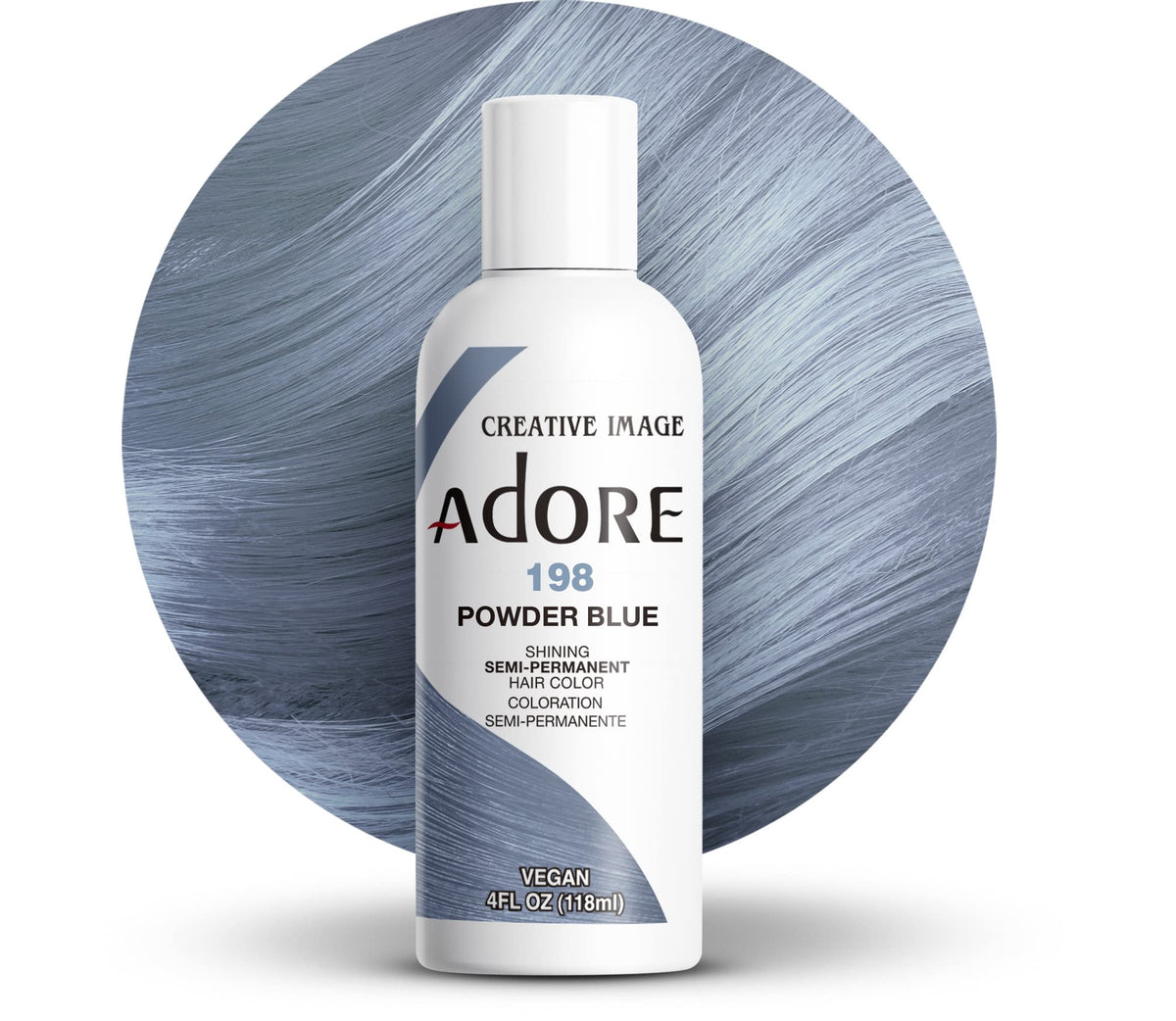 Adore Shining Semi Permanent Hair Colour 121 Jet Black – Vibrant Black Hair Dye, Vegan & Cruelty-Free, Ammonia, Peroxide & Alcohol Free
