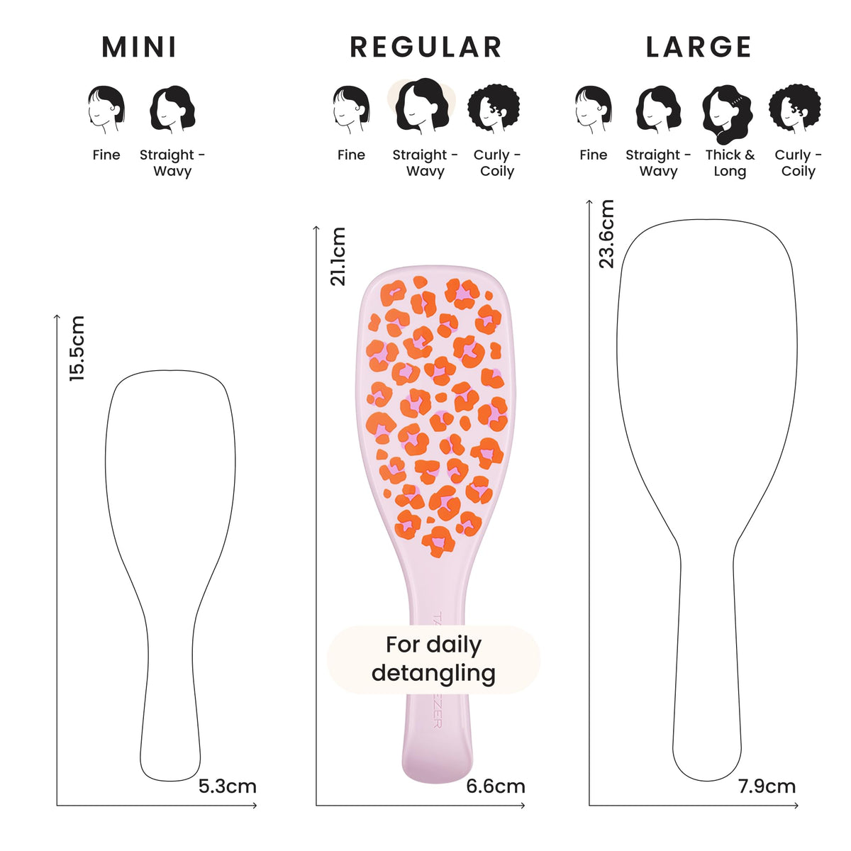 Tangle Teezer The Ultimate Detangler Straight to Curly Hairbrush