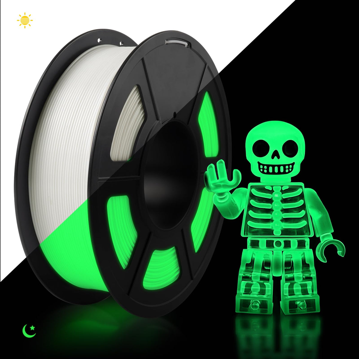 TECBEARS PETG Filament 1.75mm Black 1KG, High Strength & Toughness