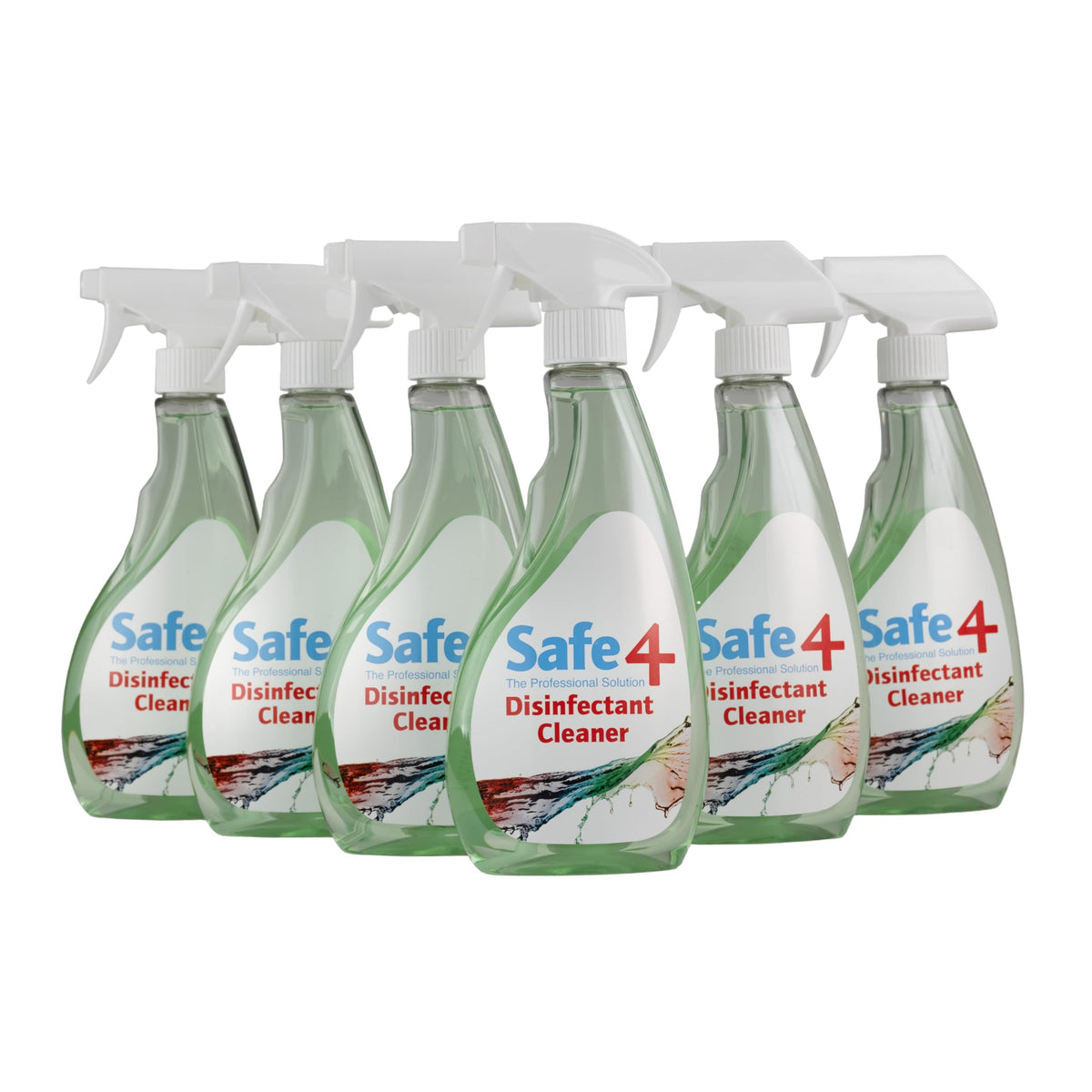Safe4 Professional Surface Disinfectant Ready to Use - Enhanced Formulation,UK Manufactured,for Effective Virus & Bacteria Protection (500ml,Pack of 1,Apple)