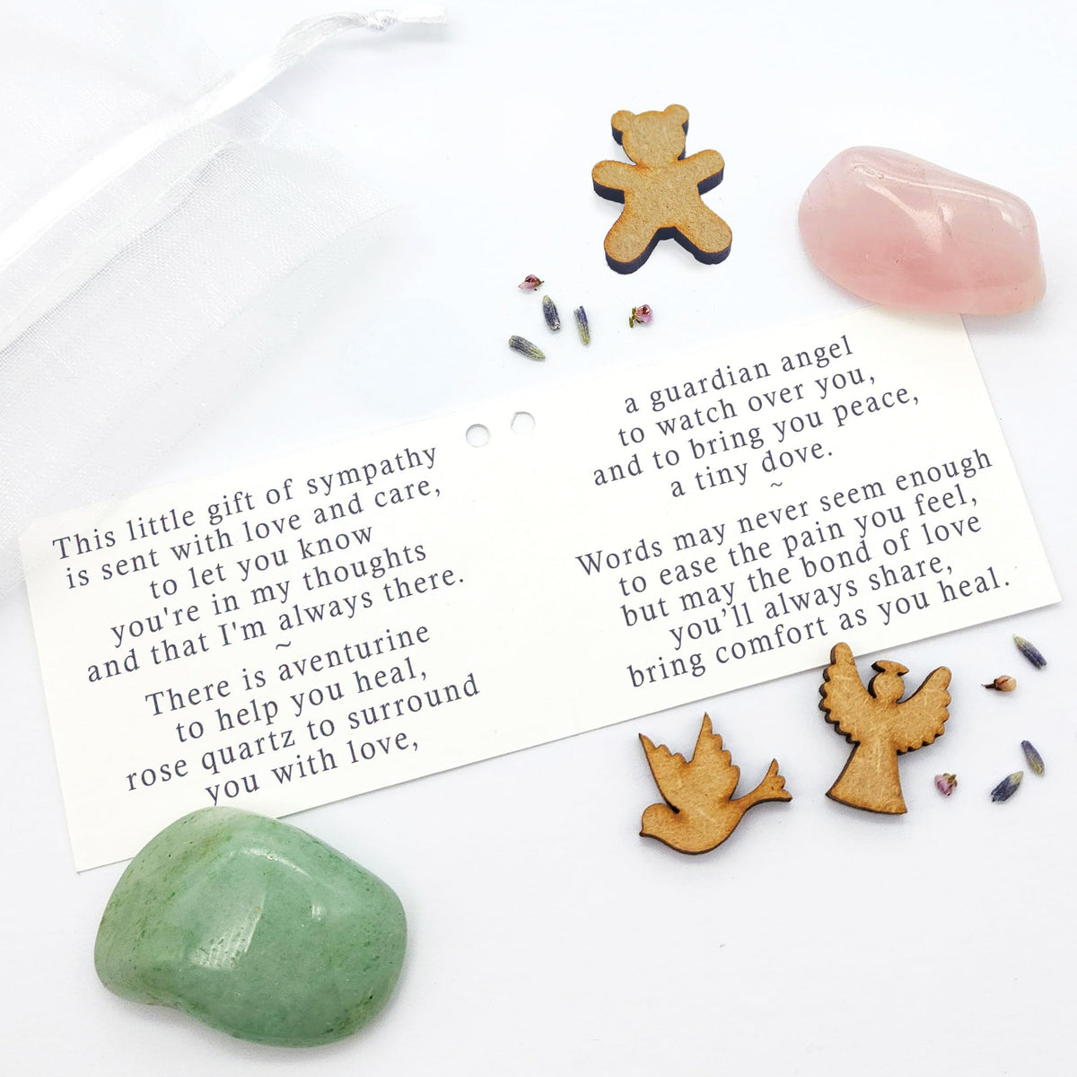 Loss of Nan - Deepest Sympathy gemstone gift bag with mini card