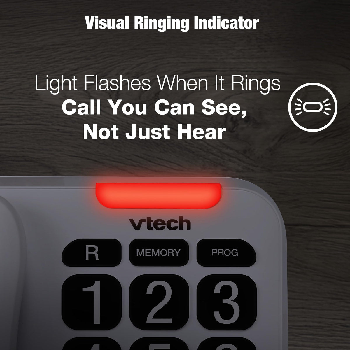 VTech CD1100 Trimstyle Corded Home Phone.No AC Power Required,Landline Phone with last number redial key,ringer control,receiver volume control,recall key,hearing aid compatible,table&wall mountable