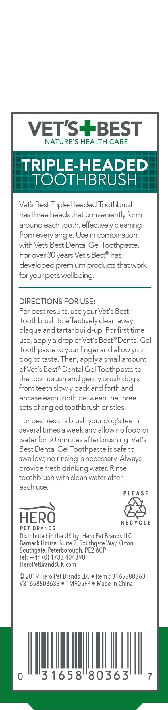 Vet's Best Dental Care Finger Wipes. 50 Disposable Wipes