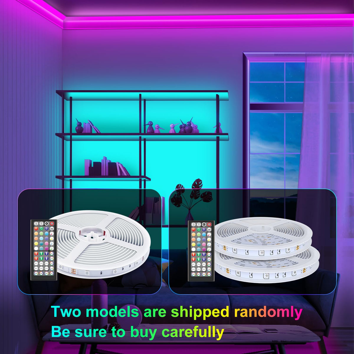 Mexllex LED Strip Lights 10M (1X10M) APP Control Colour Changing LED Lights with Remote, Music Sync Built-in Mic, SMD RGB Light Strips RGB LED Strip, Led Lights for Bedroom Home Decoration