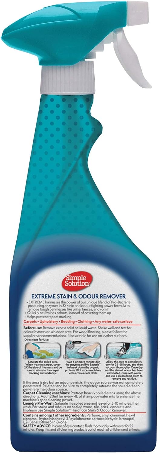 Simple Solution Extreme Pet Stain and Odour Remover Triple Strength 500ml