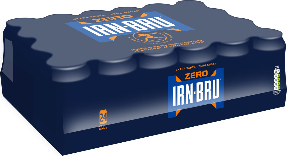IRN-BRU Carbonated Soft Drink, 24 Pack, 330ml Cans
