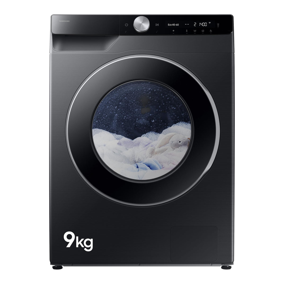 Samsung Series 6 AI Energy Washing Machine, 9kg, 1400rpm, Black, WW90DG6U25LBU1