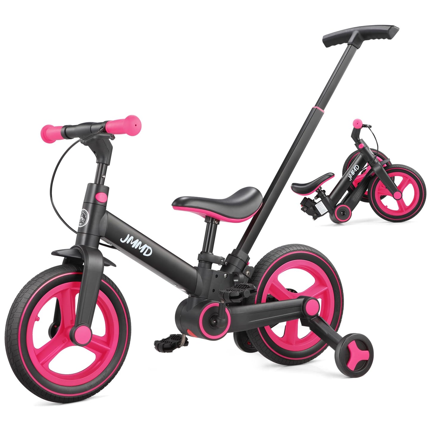 JMMD 6-in-1 Convertible Toddler Balance Bike to Pedal Bike — Ages 18 Months to 5 Years