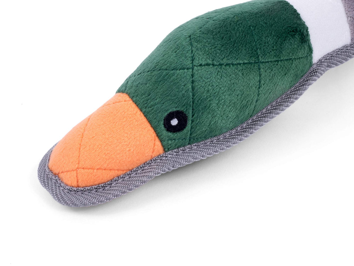Petface Honking and Squeaky Duck Plush Dog Toy