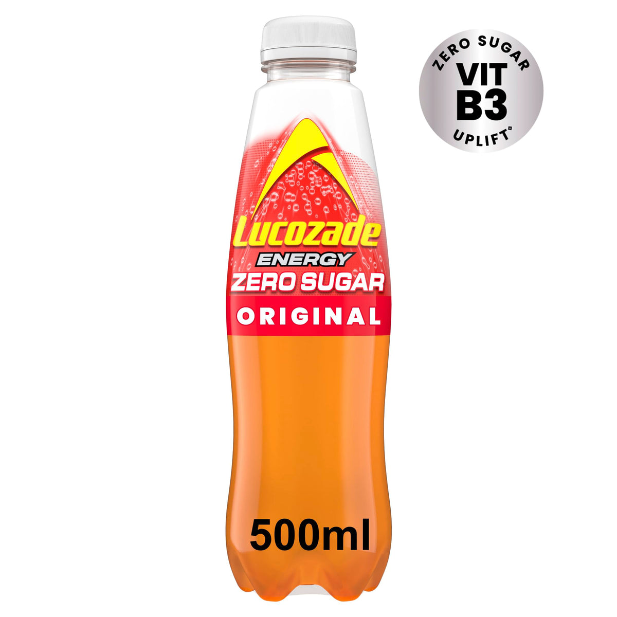 Lucozade Energy Zero Pink Lemonade 380ml (Pack of 4)