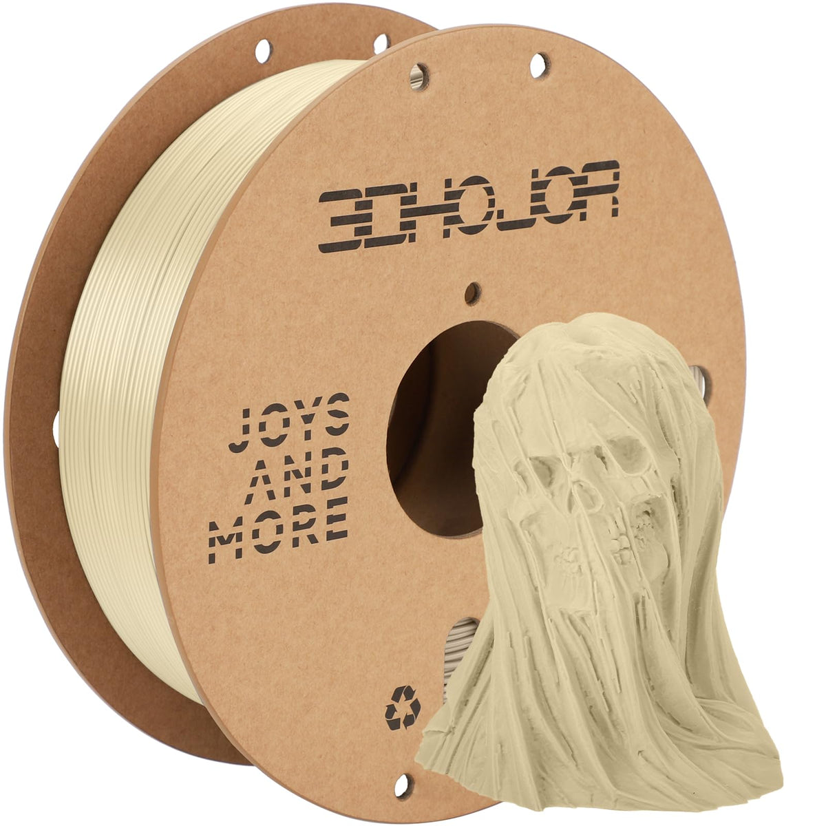 3DHoJor PLA+ PLA Plus Filament 1.75mm 1kg(2.2lbs) for 3D Printers,Yellow