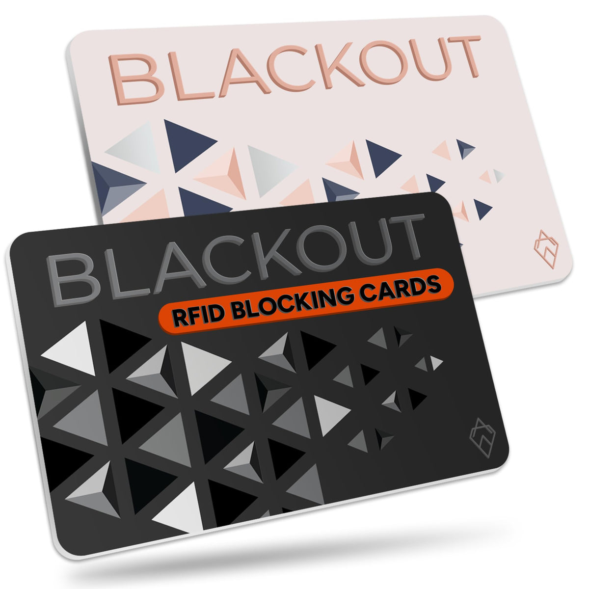 AKIELO Blackout RFID Blocking Card (4 Pack) – Ultra Thin Anti Theft Credit Card Protector – Ultimate Bank Card Blocker for Contactless Cards and Wallet Protection (Black Edition - 4 Pack)