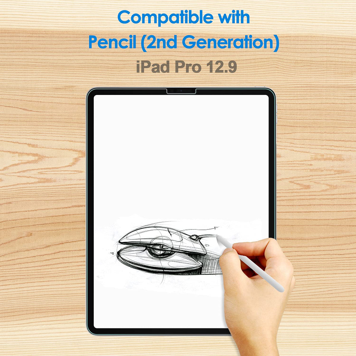 JETech Screen Protector for iPad (A16) 11th/10th Gen, 2-Pack