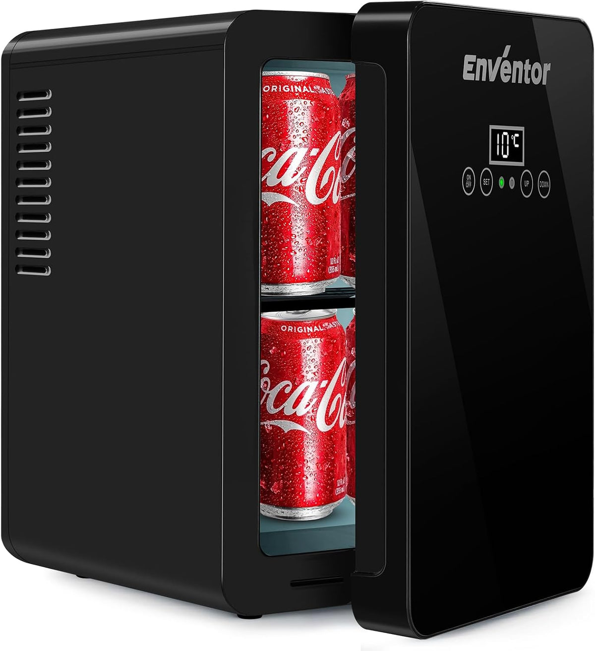 Enventor Mini Fridge, 6 Litre 8 Can Portable Cooler and Warmer, AC+12V DC