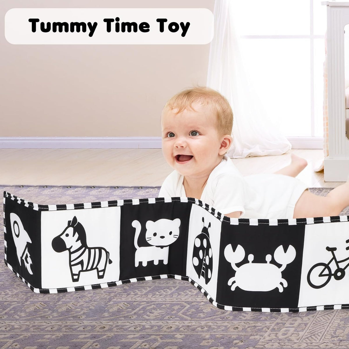 URMYWO Baby Toys, Black and White Sensory Toys Brain Development
