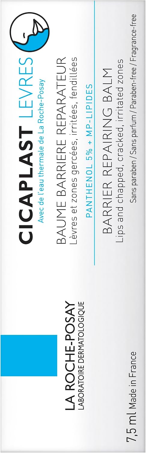 La Roche-Posay Cicaplast Lip Balm, Repairing Treatment for Dry Lips, 7.5ml