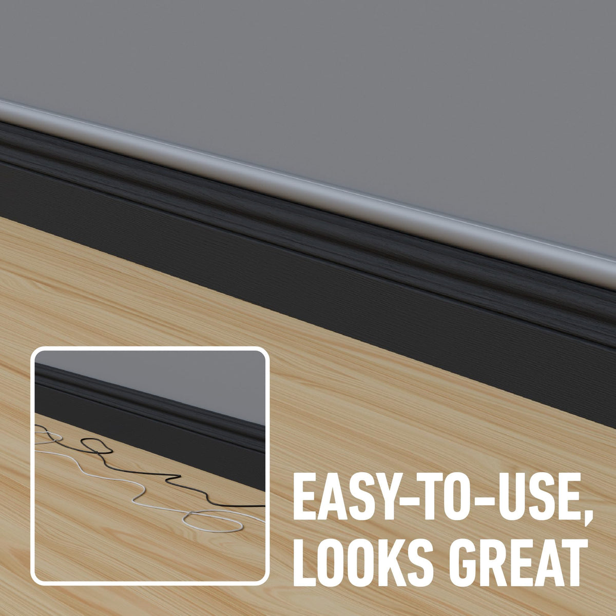 D-Line 30x15mm Cable Trunking 4m Multipack, Half Round Profile, Self-Adhesive Wire Cover, Paintable Cable Management - 10x 30mm (W) x 15mm (H) x 40cm Lengths and Accessories - White