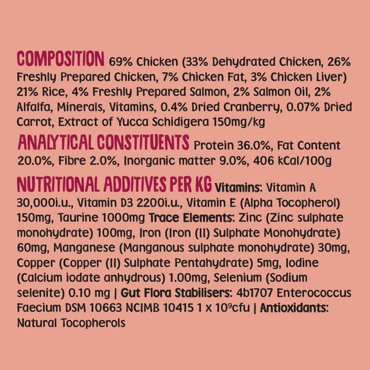 Scrumbles • Dry Cat Food • Hypoallergenic • All Lifestages • Chicken 75% • 750g Bag • Natural Complete Adult Recipe • Gut Friendly Prebiotics & Probiotics • Gluten Free