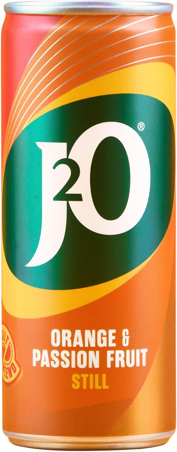J2O Orange & Passionfruit Juice Blend | 250ml Can | 12 Pack