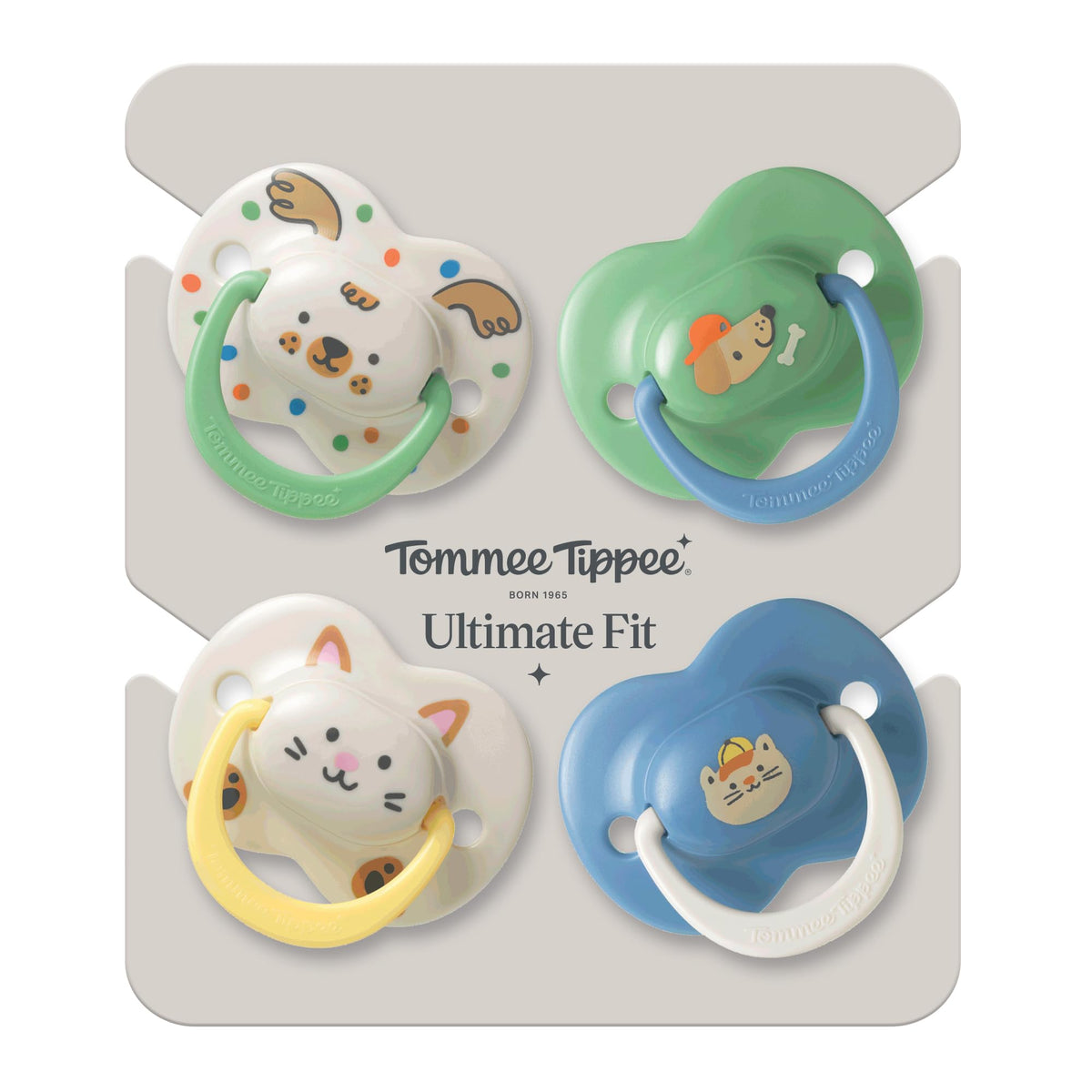 Tommee Tippee Ultimate Fit Orthodontic Dummy 18-36m Silicone Pack of 4