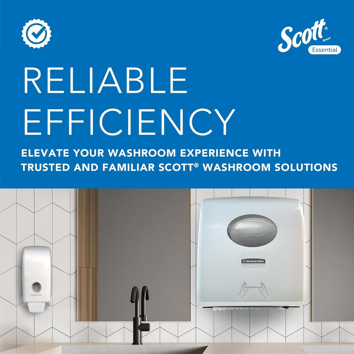 Scott Essential Narrow Fold Paper Towels 6636, FSC certified, 12x220 Sheets