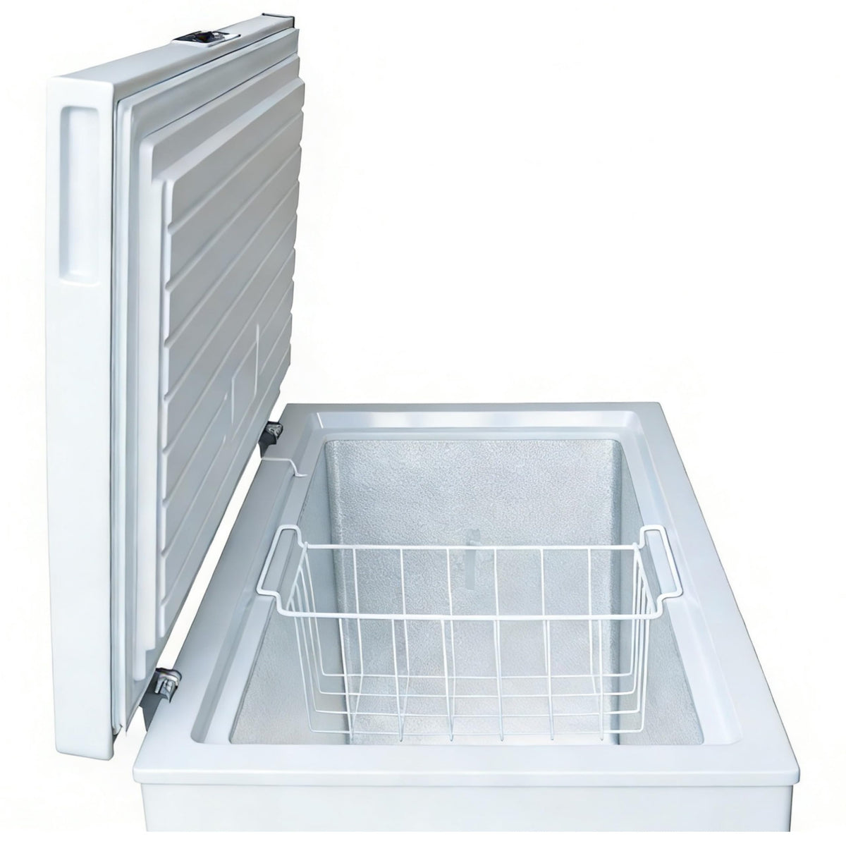 HYE Chest Freezer - 205L Capacity, Freestanding Design, Black