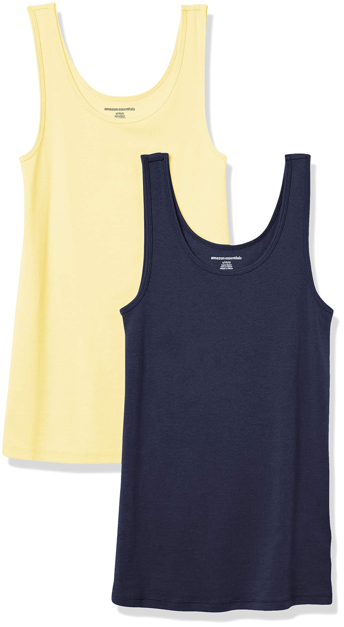 Amazon Essentials Women's Slim-Fit Vest, Pack of 2