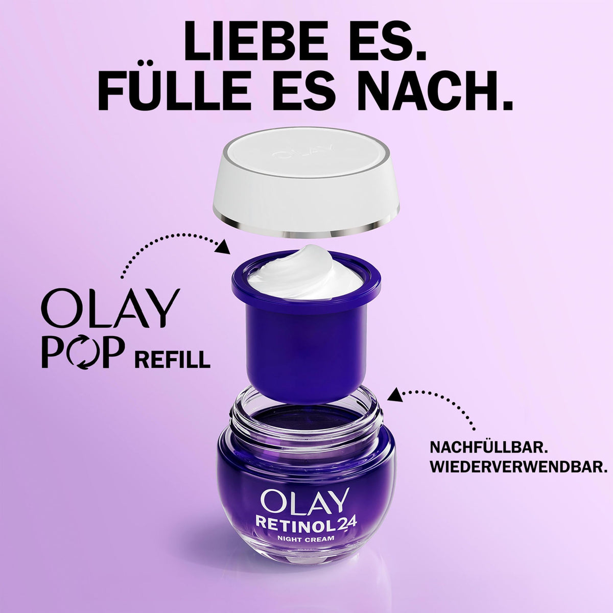 Olay Retinol 24 Night Cream Face Moisturiser, 50ml