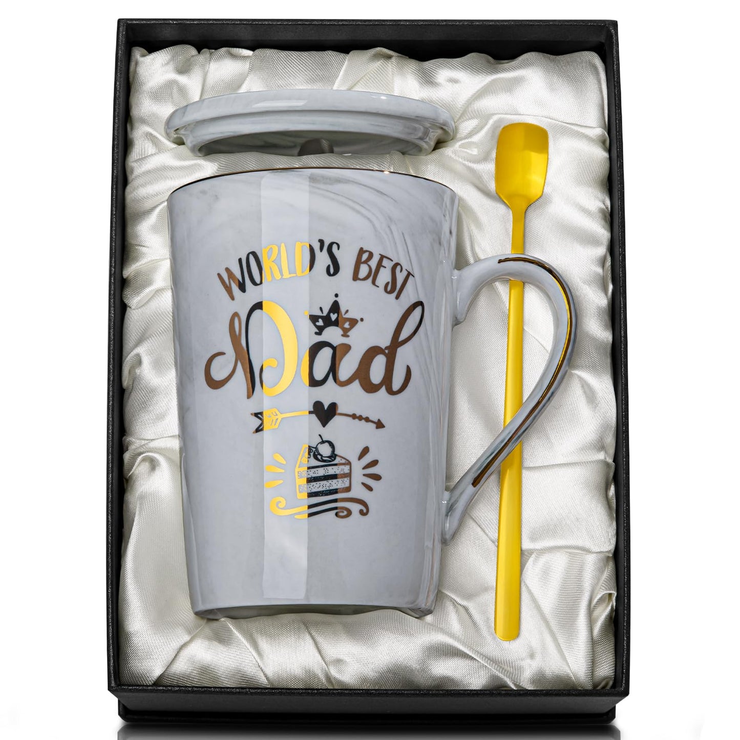 Unique Teacher Appreciation Gifts for Women - Best Teacher Gifts for Teachers, 14oz Pink Marble Ceramic Coffee Mug Printed with Gold, Retirement Birthday Graduation Ideas, End of The Year, Gift Boxed