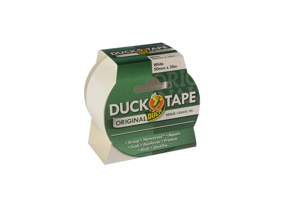 Duck Tape Original Black, 50mm x 25m. The original high strength waterproof gaffer and duct adhesive cloth repair tape