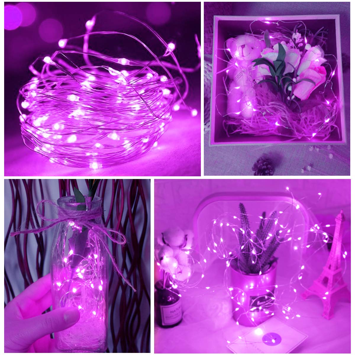 Dalugo Orange Fairy Lights, 3M/10ft Amber Fairy Lights, 30 LED Halloween Battery Lights for Autumn Halloween Christmas Decorations, Fireplace, Home Decor