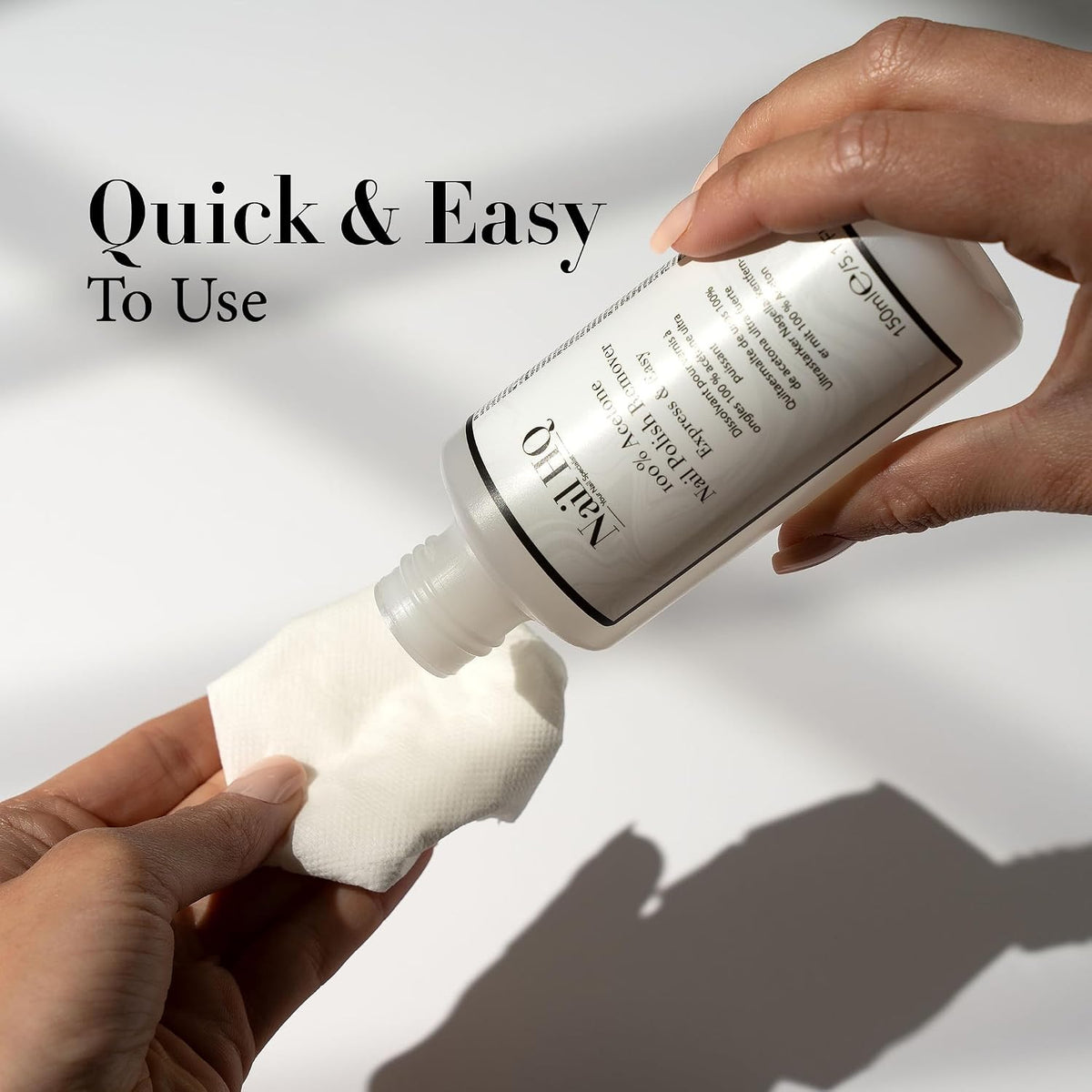 Nail HQ 100% Acetone Nail Polish Remover - 150ml - Express & Easy