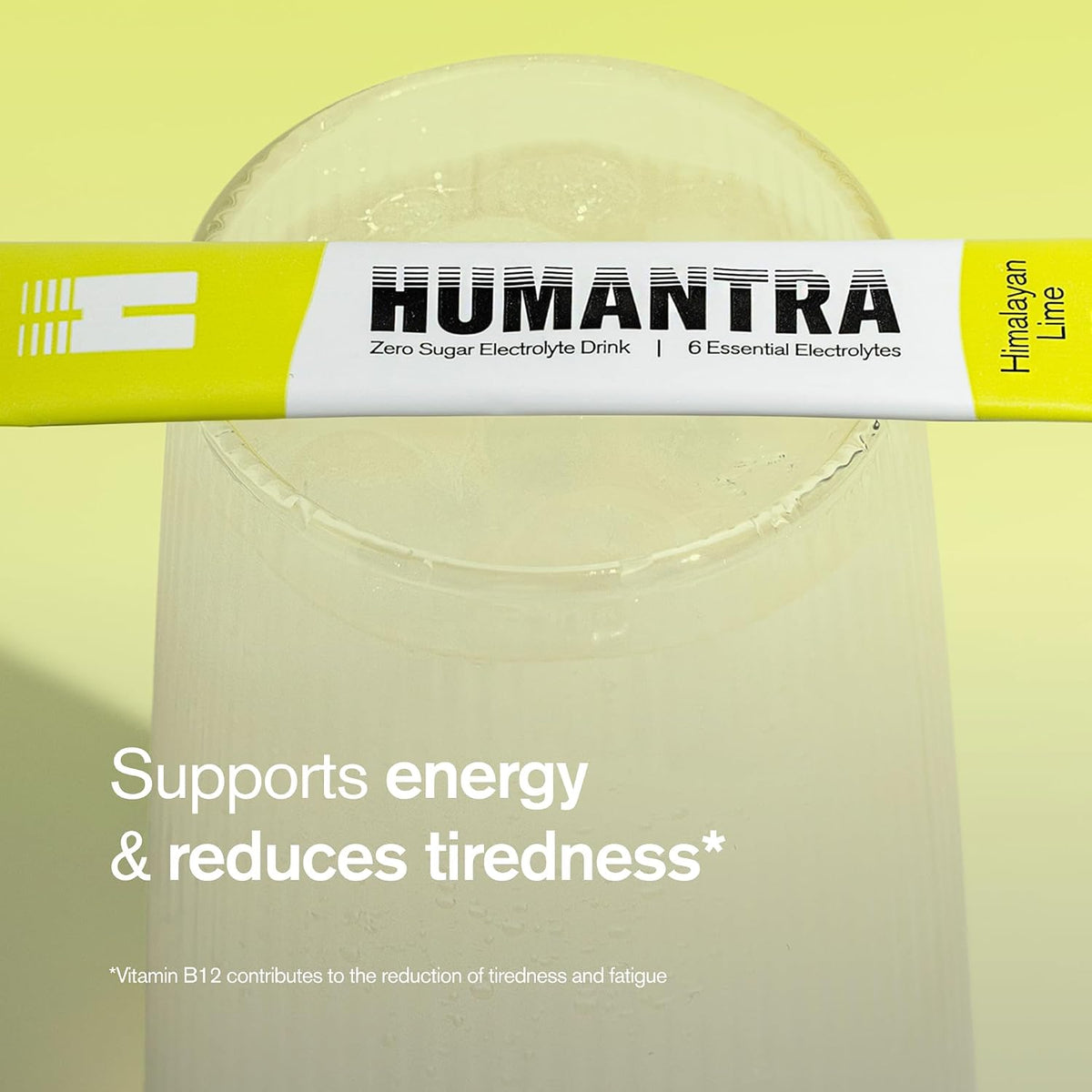 Humantra Electrolytes Powder Hydration Sachets - Himalayan Lime, 20ct