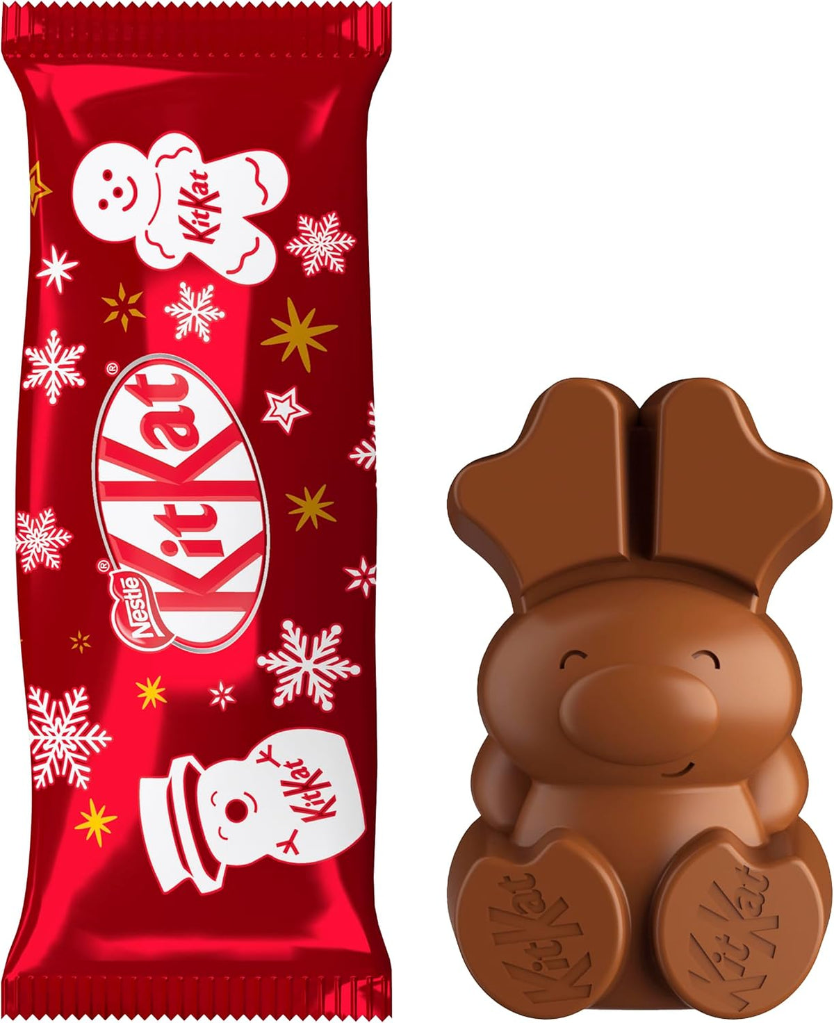 KitKat Christmas Friends Chocolate Figures Bulk Box, 100 Pieces, 820g