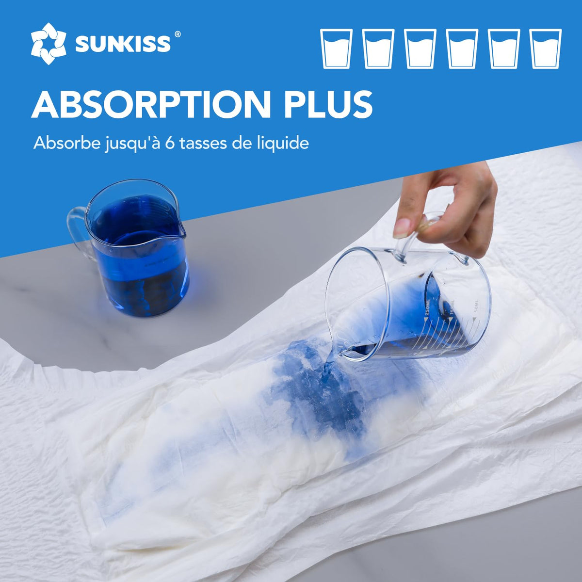 SUNKISS Incontinence Pants for Men and Women, Small/Medium, 64 Count (4×16)