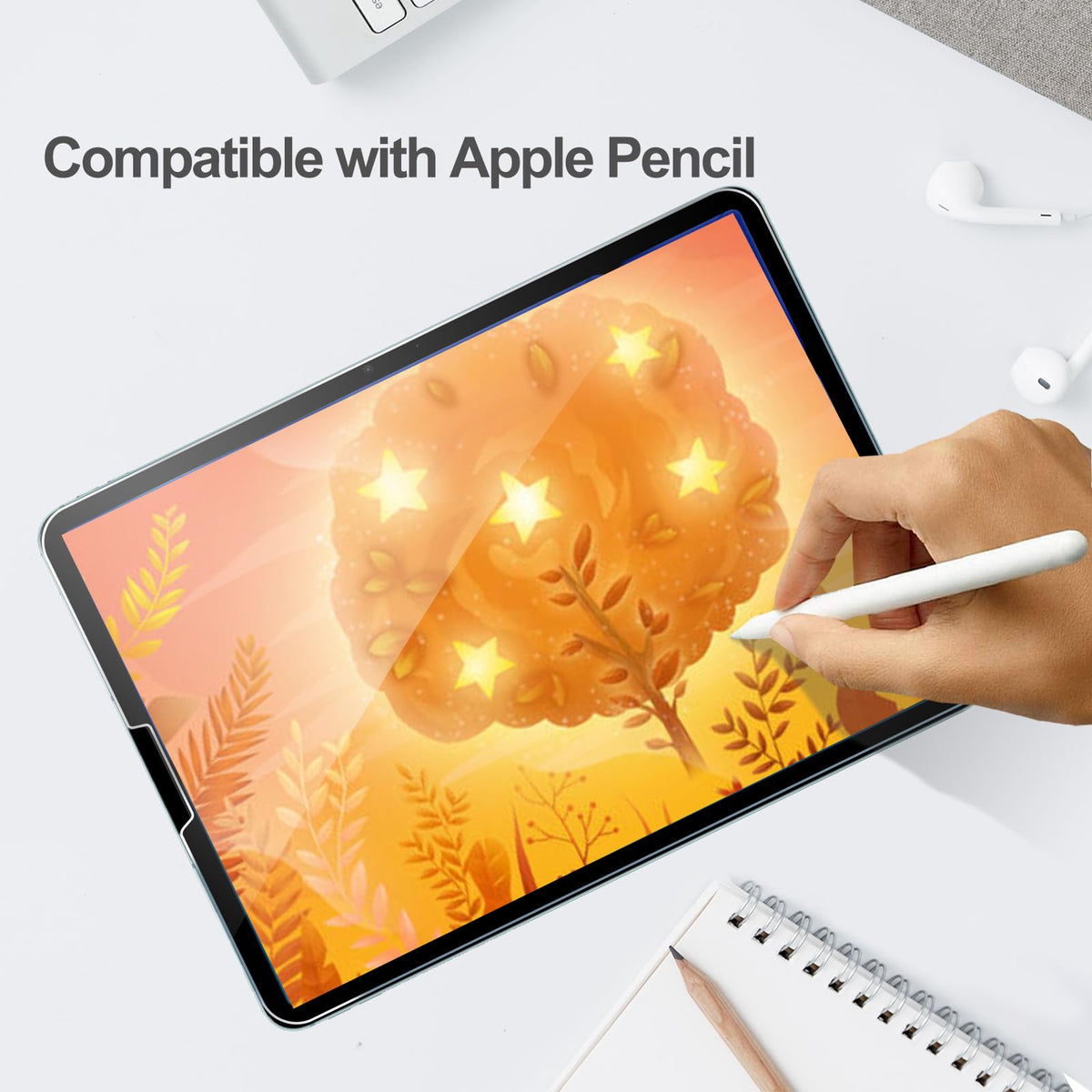 ProCase 2 Pack Screen Protector for iPad A16 2025 11th 11"/10th 2022 10.9"