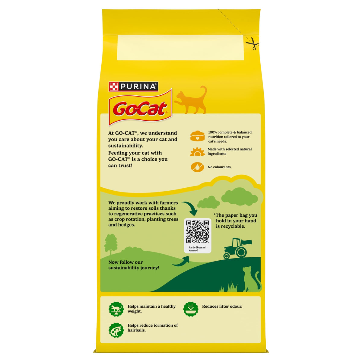 GO-CAT Adult Dry Cat Food Chicken and Duck 10kg Pack