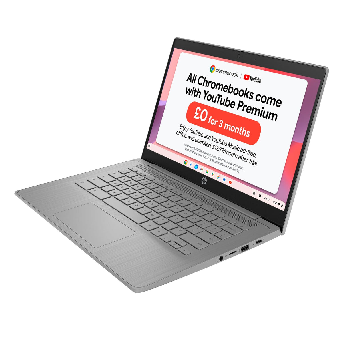 HP Chromebook 14" | Intel N100 Processor | 8 GB RAM | 128 GB UFS | Full HD
