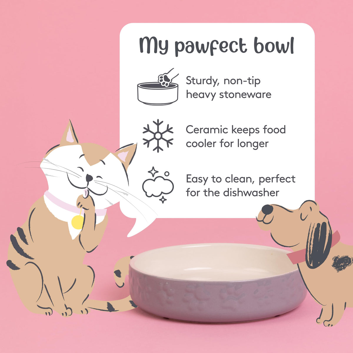 Mason Cash Colour Mix Cream Cat Saucer 13cm |200ml Durable Stoneware Pet Bowl for Food & Water | Dishwasher, Freezer & Microwave Safe