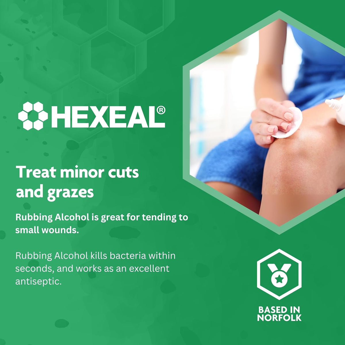 Hexeal 70% Rubbing Alcohol 1L – Cleaning Fluid & Disinfectant