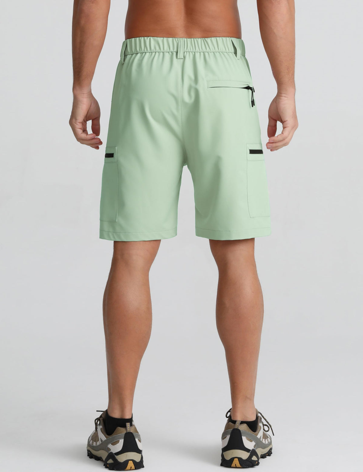 APTRO Mens Cargo Hiking Shorts Outdoor Lightweight Golf Casual Shorts for Men with 5 Zipper Pockets