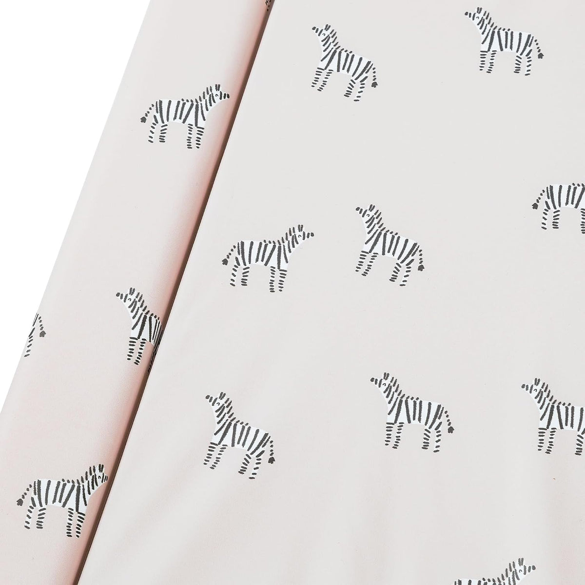 Red Kite Changing Mat Zebby - Unisex Baby Changing Mat (74 x 48 x 3.5cm) with Animal Pattern Design and Raised Padded Edges (White/Grey Zebra Design)