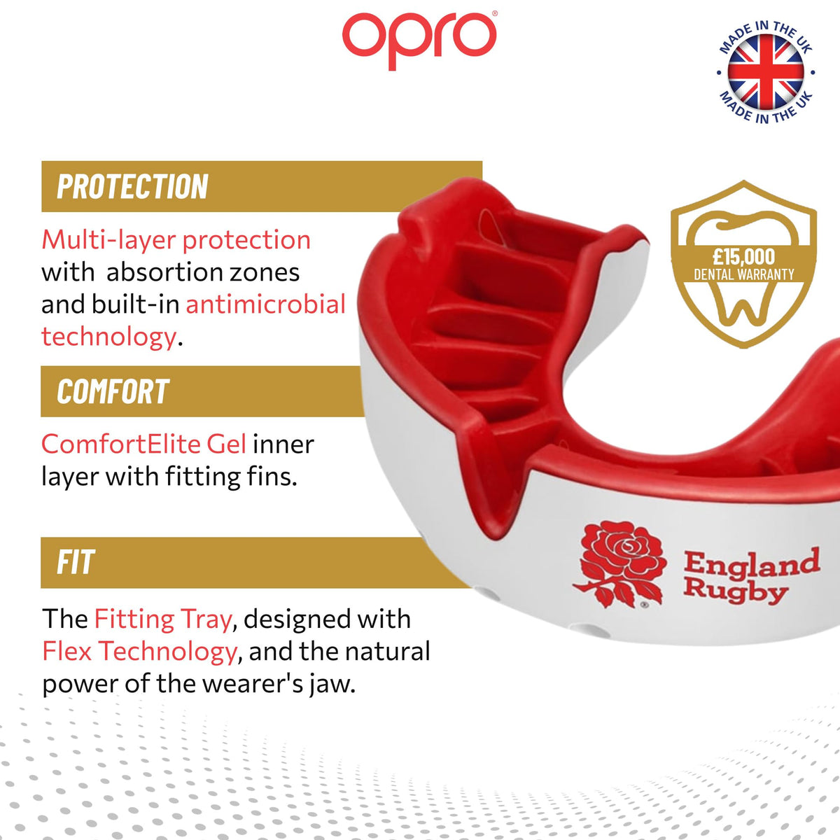 OPRO Gold Level Sports Mouthguard, Premium Fit Adult & Kids