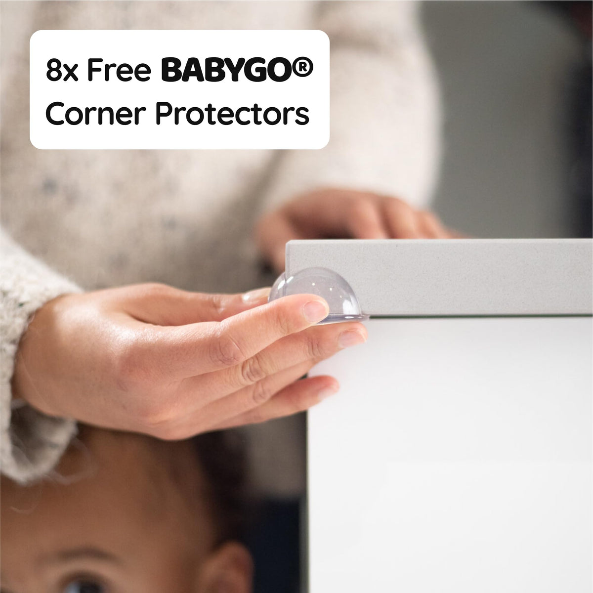 BABYGO® Magnetic Kitchen Cupboard Locks, Child Safety, 10 Locks, 2 Keys