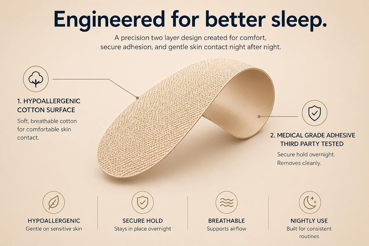 Longevity Sleep Tape, 30 Strips (Beige)