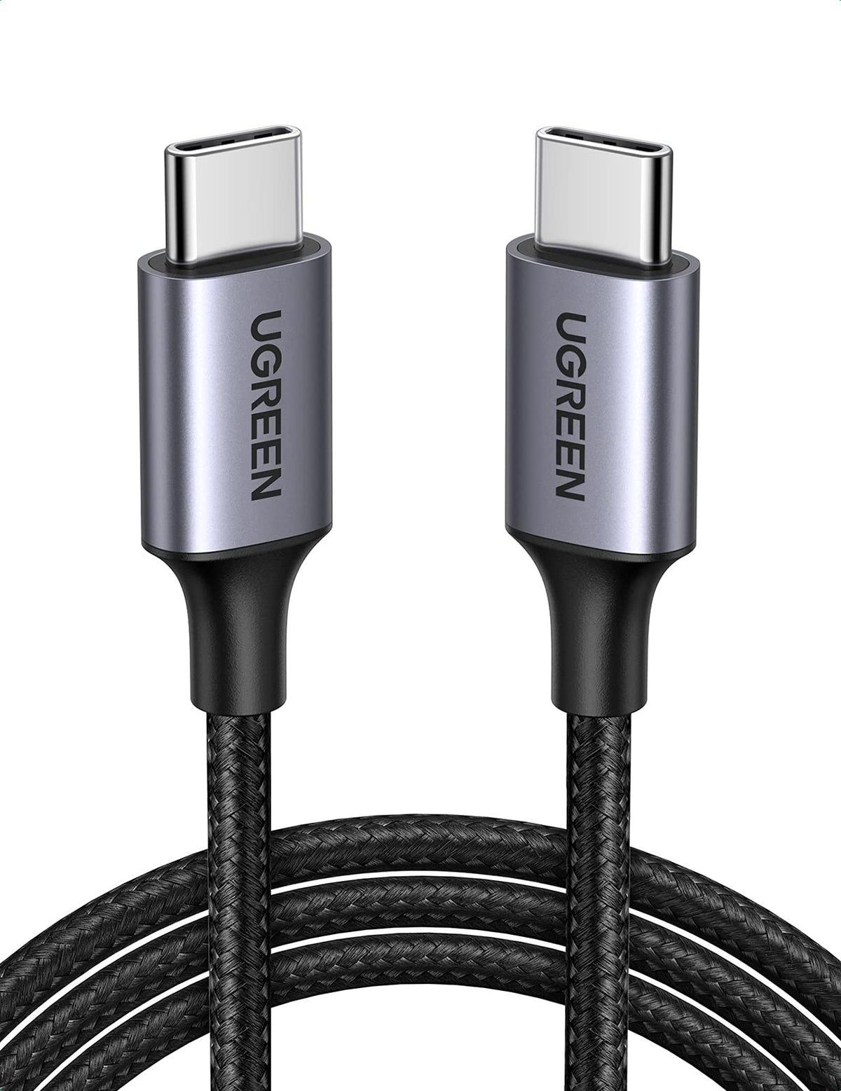 UGREEN 60W USB C to USB-C Charger Cable, Nylon Braided, 2M