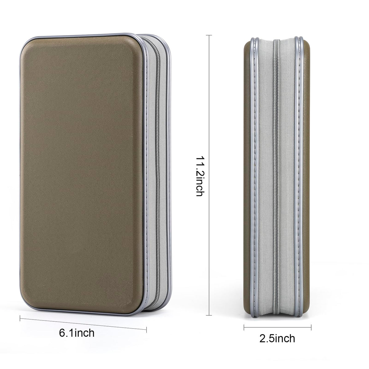 LIOVODE DVD Case, 96 Capacity CD Case Holder Organizer Disc Wallet for Car