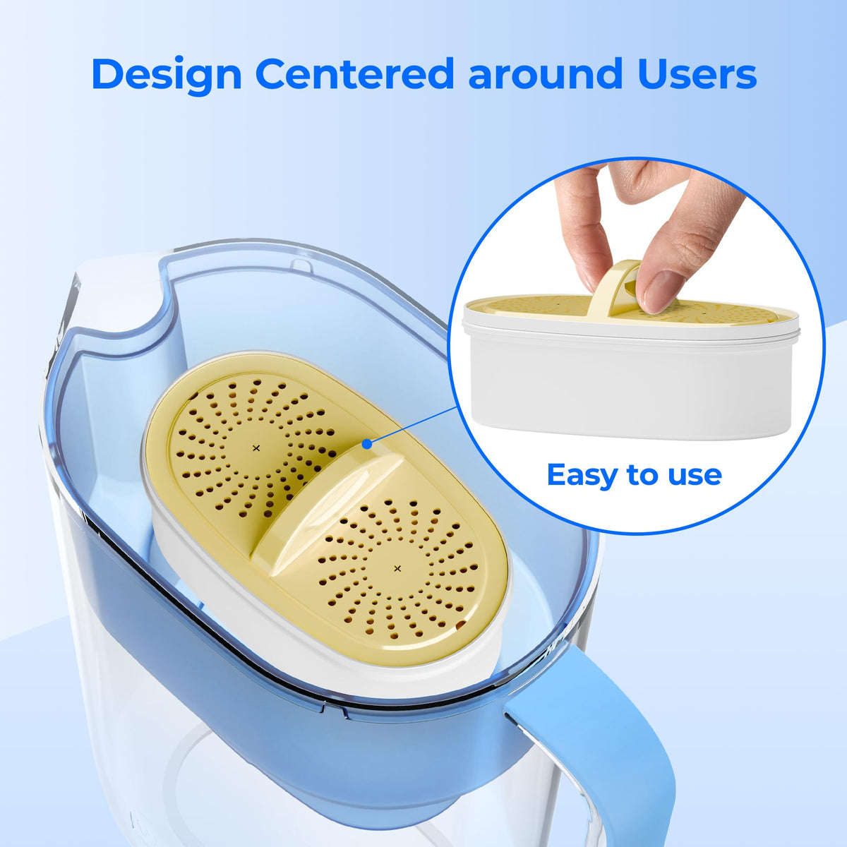 [Original] Waterdrop PF-01A Water Filter for Waterdrop Jug, 3 Months Each